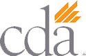 The Cda Logo With Grey Background